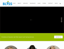 Tablet Screenshot of blissspeech.com